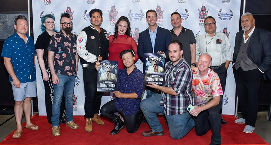 Folks on the red carpet of the World Premiere of THE MYSTERY OF EMMA THORN