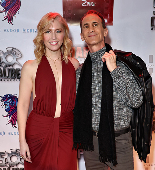 At the premiere of A HARD PLACE with star Rachel Amanda Bryant.