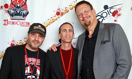 With Adam Rifkin and Penn Jillette at the 'Director's Cut' L.A. premiere.